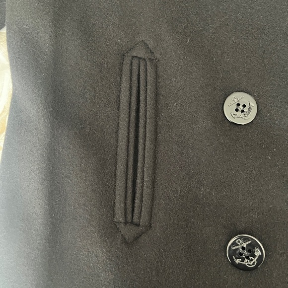 MDP Maria De Pinto (Made in U.S.A.) Women’s Black Winter Pea Coat – Size Large - Picture 9 of 12